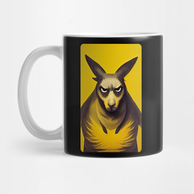 Angry kangaroo by Pikantz